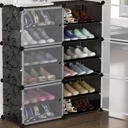 Sasimo Black Water Resistant Shoes Organisers-picture-13