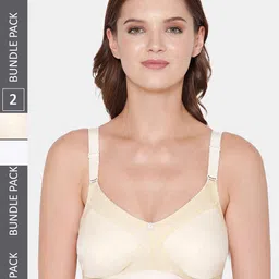 Souminie Pack Of 2 Full Coverage Seamless Cotton Minimizer Bra-image-25