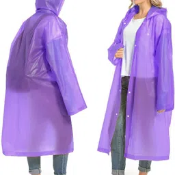 jhsent Solid Women Raincoat image 3
