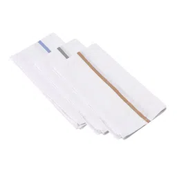 ROYAL SON Unisex Pack Of 3 Striped Cotton Handkerchief image 2