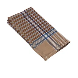 ROYAL SON Unisex Pack Of 3 Checked Cotton Handkerchief image 2