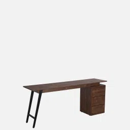 casacraft from pepperfry Gonzalo Writing Table In Arizona Walnut Colour image 4