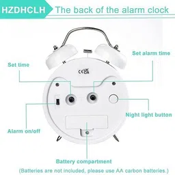 aadgex Analog White Clock image 2