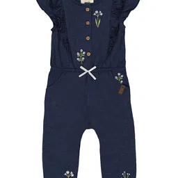 mothercare Girls Floral Embroidered Cotton Basic Jumpsuit-picture-14