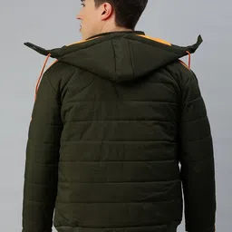 VOXATI Stand Collar Padded Jacket with Detachable Hood image 4