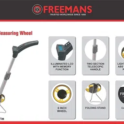freemans MW-04 Professional Digital Measuring Wheel 6-Inch 10km Multiple Unit Measuring Wheel image 2