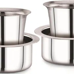Stainless Steel Dabara Set | Tea, South Indian Coffee Glass Tumbler Stainless Steel Coffee Mug-image-65