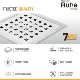 ruhe Floor Stainless Steel Push Down Strainer image 3