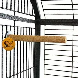 sage square Natural Wood Perch Toy Ideal Parrot Bird for Play and Sleep, 8-inches, 20 cm Wooden Perch, Training Aid, Stick For Bird-picture-23