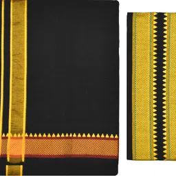 TUNI MANI Padi Pettu Dhoti Single / 2.0meter With Towel Solid Men Dhoti-picture-11