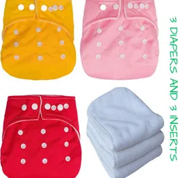 smoky Reusable and Washable Cotton Cloth Diapers for Baby with Insert Pads-picture-10