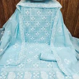 LeeliPeeri Designer Ethnic Motifs Embroidered Unstitched Dress Material-picture-12