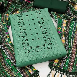 KALINI Embroidered Unstitched Dress Material image 1