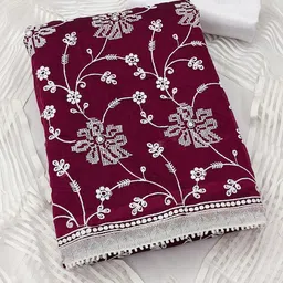 Panzora Embroidered Unstitched Dress Material-picture-40
