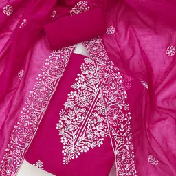 KALINI Floral Embroidered Unstitched Dress Material-image-45