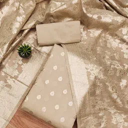 KALINI Floral Woven Design Unstitched Dress Material-image-62