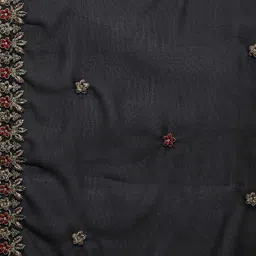 Panzora Floral Embroidered Unstitched Dress Material image 2