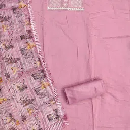 Panzora Embroidered Unstitched Dress Material image 4