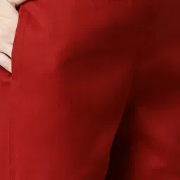 KAMI KUBI Navy Blue & Maroon Printed Unstitched Dress Material image 5