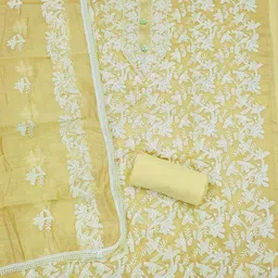 KALINI Ethnic Motifs Embroidered Unstitched Dress Material image 3