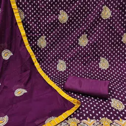 KALINI Embroidered Unstitched Dress Material image 2