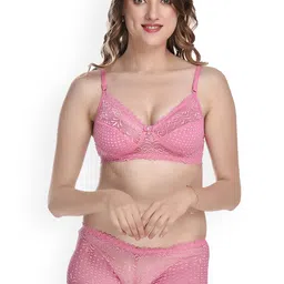 PIBU Pack Of 2 Non-Padded Non Wired Bra Panty Lingerie Sets image 3