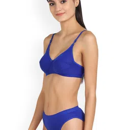 Aamarsh Mid-Rise Non Padded Cotton Bra & Briefs Lingerie Set image 2