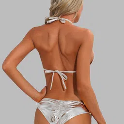 FIMBUL Halter Neck Swim Bikini Set image 3