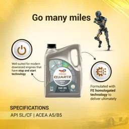 total energies Quartz 8000 5W-30 Full-Synthetic Engine Oil image 4