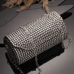 anekaant Party Silver Clutch-picture-31