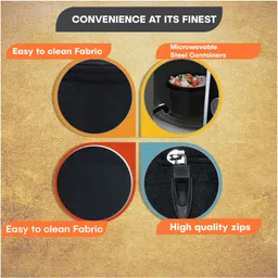 skynora 3 ContainersLeak Proof -1400 ml 3 Containers Lunch Box image 3