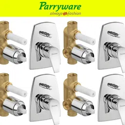 Edge concealed Diverter Body with Concealed Upper Part set of 4 pic 385 Edge Diverter with upper trim | Hot and Cold water Mixer | Complete set Diverter Faucet-image-21