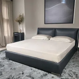 ERBA Beige King Bedsheet with 2 Pillow Covers image 1