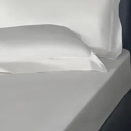 ERBA White King Bedsheet with 2 Pillow Covers image 3