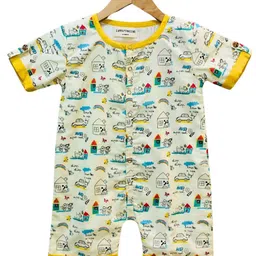 BAESD Infant Boys Conversational Printed Cotton Standard-Fit Rompers-picture-30