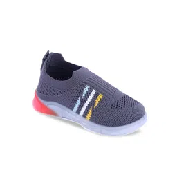 NEOBABY Kids Striped First Walking LED Lightweight Slip-On Sneakers-picture-17