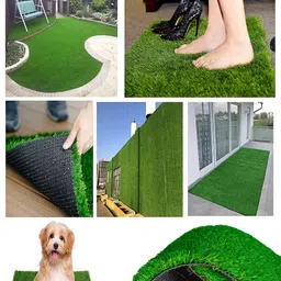 LUXEHOME INTERNATIONAL Green Artificial Grass Floor Runner image 1