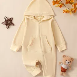 StyleCast Infant Girls Beige Hooded Romper-picture-21