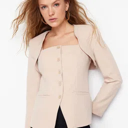 Trendyol Front Open Crop Blazer-picture-2