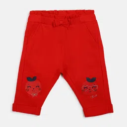 Chicco Infants Girls Printed Relaxed Cotton Trousers-picture-35