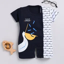 Toonyport Infants Printed Round Neck Pure Cotton Rompers-picture-43