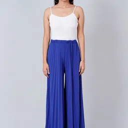 First Resort by Ramola Bachchan Pleated Wide Leg Slip-On Palazzos-picture-31