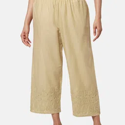 RANGMANCH BY PANTALOONS Women Floral Cotton Trousers-picture-35