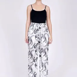 First Resort by Ramola Bachchan Women Abstract Printed Comfort Trousers-picture-46
