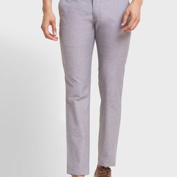 ColorPlus Men Flat-Front Mid-Rise Regular Fit Trouser-picture-4