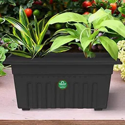 TRUSTBASKET 12-Pcs Black Rectangular Planters-image-44