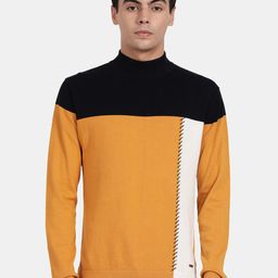 t-base Colourblocked Pullover Cotton Sweatshirt-picture-0