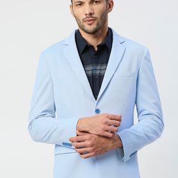 Basics Comfort Fit Single Breasted Casual Blazer-picture-32