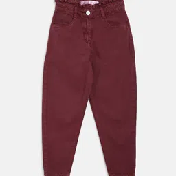 TALES & STORIES Girls Cotton Slouchy Fit Trousers-picture-17