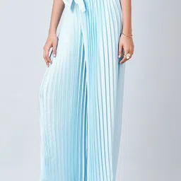 First Resort by Ramola Bachchan Women Relaxed Pleated Wide Leg Pleated Palazzo-picture-45